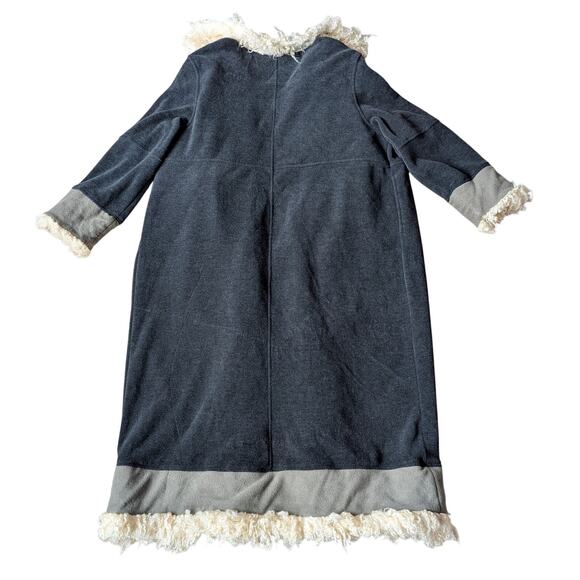 Fjäll Long Soft Medium-Weight Coat Adjustable Sleeve Toggle Buttons Side Pockets - Picture 4 of 8